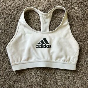 Adidas White Sports Bra
